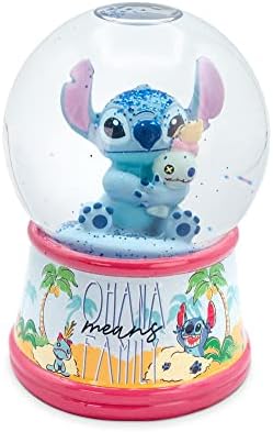 Disney Lilo Stitch Ohana Light-Up Snow Globe 6 Inches