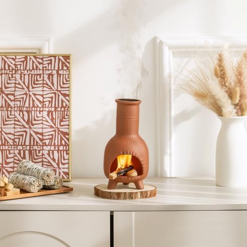 Zynzthos Handmade Terracotta Incense Holder Burner