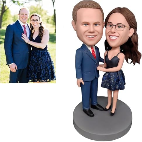 AWZY Custom Bobble Head Figurine for Couples