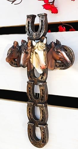 Ebros Gift 115 Inch Rustic Western Wall Cross Decor