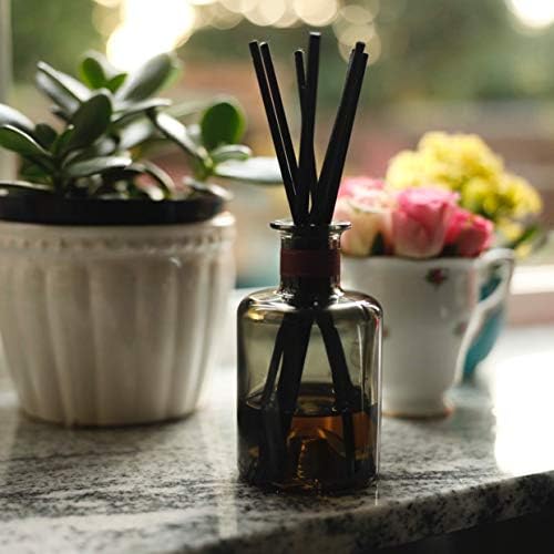 Ziffs Home 120pcs Black Fibre Reed Diffuser Sticks