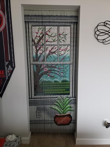 Beaded Curtain Real 125 Strand Bamboo Artwork