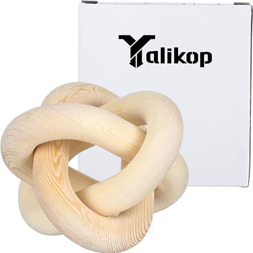 Yalikop 3 Link Wood Knot Decor Coffee Table Accent