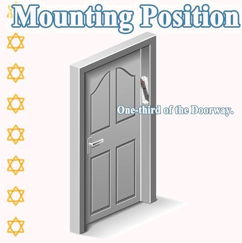 Zivosely Adhesive Mezuzah with Scroll for Door Frame