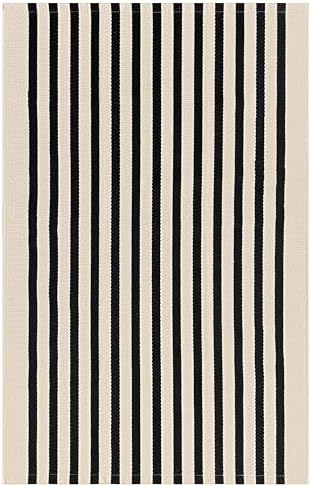 KILOCOCO Beige Striped Front Door Rug 23x36