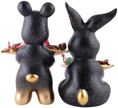 Cool Dog Resin Statue Set of Two Home Decor Showpiece