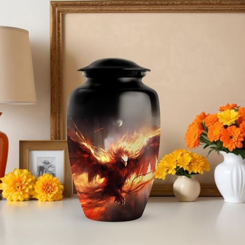 Phoenix Large Urns for Human Ashes - 10 Inch Cremation Memorial Urn