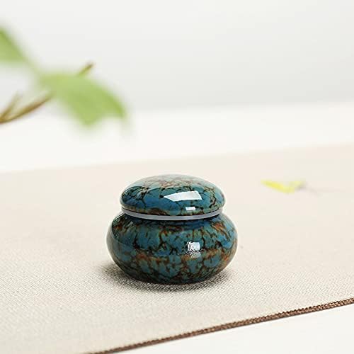 Small Sapphire Blue Mini Keepsake Urn for Ashes