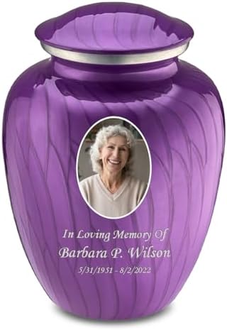 GetUrns - Adult Cremation Urn 200 Lbs Pearl Purple
