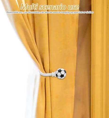 White Metal Curtain Tieback Holder for Window Holdbacks