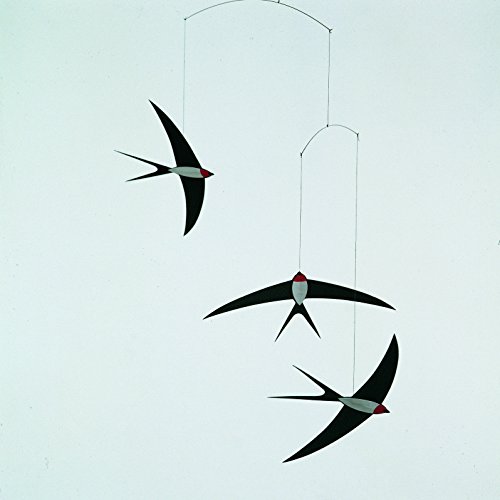 3 Swallow Hanging Mobile - 20 Inches - Handmade in Denmark