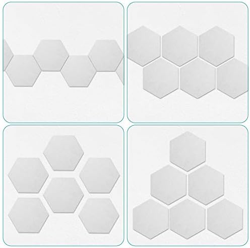 Navaris Hex Felt Bulletin Board Set of 6