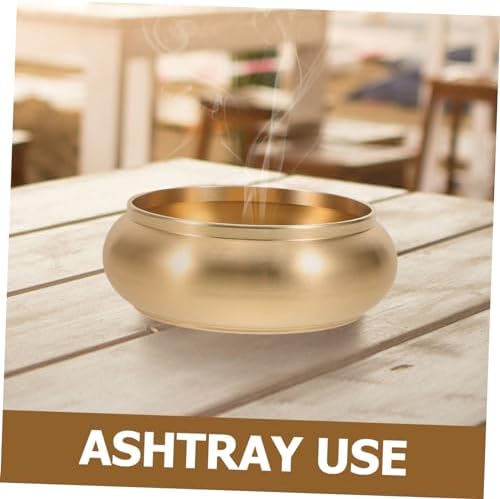 VINTORKY Elegant Brass Ashtray and Incense Holder