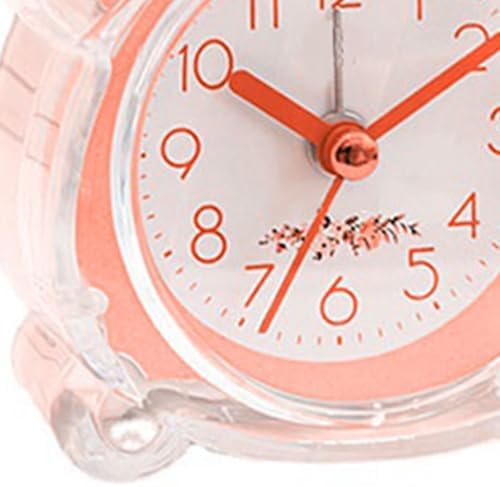 Loud Alarm Clock for Heavy Sleepers Pink ABS Kids Wall Clock