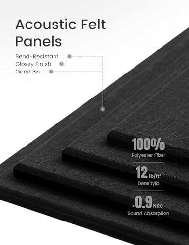 Black Felt Bulletin Board 48 x 36 12 Pack with 70 Removable Tabs