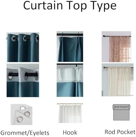 Daesar Light Purple Translucent Curtains 2 Panels 96 Inch Length