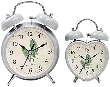 Metal Silent Alarm Clock with Night Light