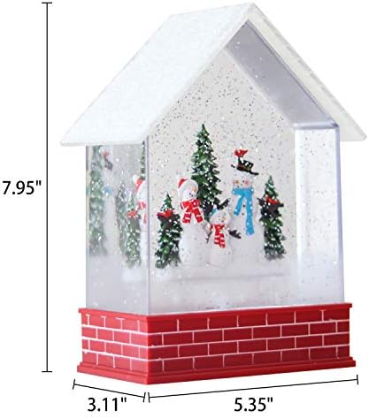 Wondise Christmas Snow Globes with Timer and Music