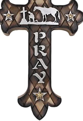 Ebros Gift Inspirational Wall Cross Sculpture