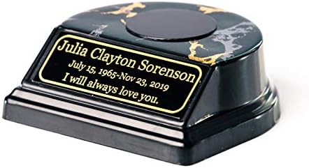 Keepsake Elite Urn Stand - Custom Engrave - Rounded Gold