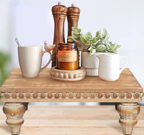 Farmhouse Style Wooden Risers for Decor Large 12x16 Inch