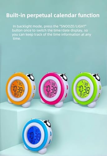 Super Loud Alarm Clock with Twin Bell and Backlight Display