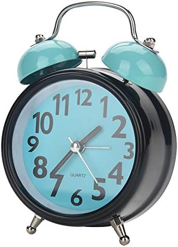 AUNMAS Double Alarm Clock Ultra Quiet Night Light