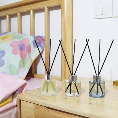 DIUFJAG 3 Pack Reed Diffuser Set with 12 Sticks 50ML Lavender Jasmine Lemongrass