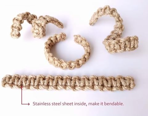 Elkpruu Braided Curtain Tiebacks Set of 4