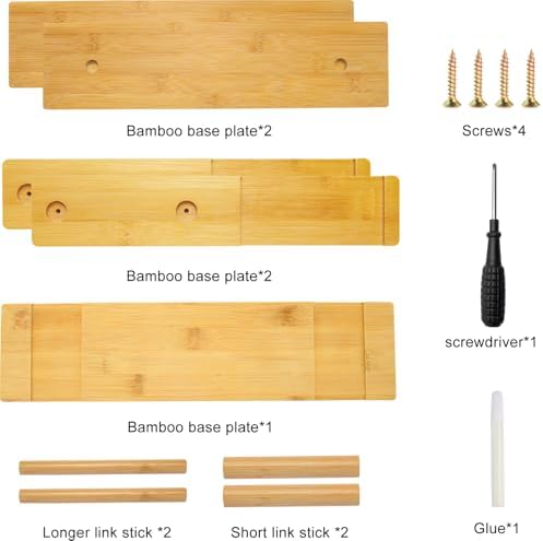 3 Tier Bamboo Display Rack Bathroom Counter Kitchen Organizer Perfume Cosmetic Organizer