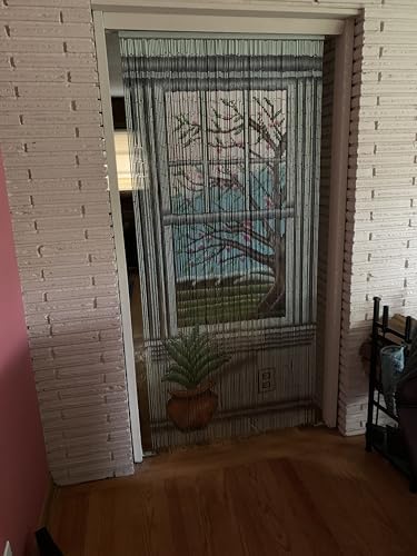 Beaded Curtain Real 125 Strand Bamboo Artwork