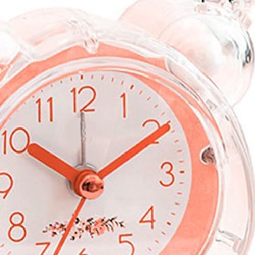 Loud Alarm Clock for Heavy Sleepers Pink ABS Kids Wall Clock