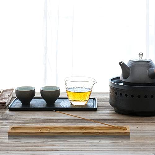 2 Pieces Natural Bamboo Incense Stick Holder with Ash Catcher