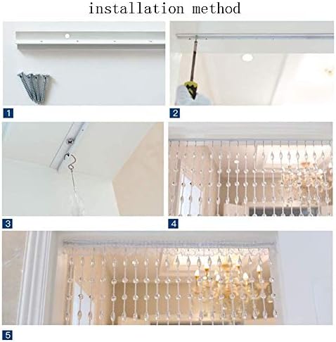 31 Strands Crystal Door Curtain for Home Living Room Entrance Partition