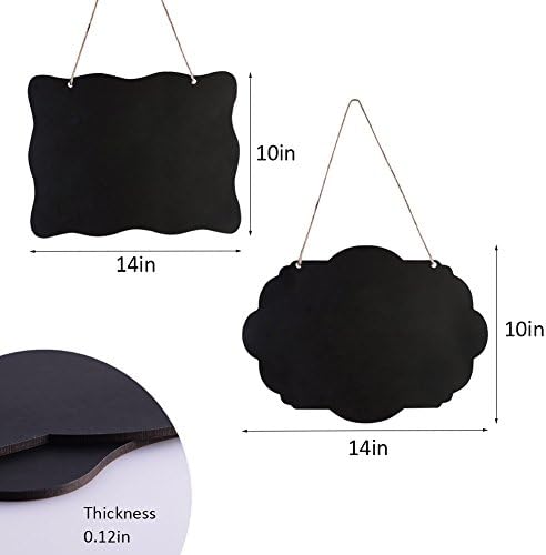 AUSTOR Double Sided Chalkboard Sign 8x10 Inch