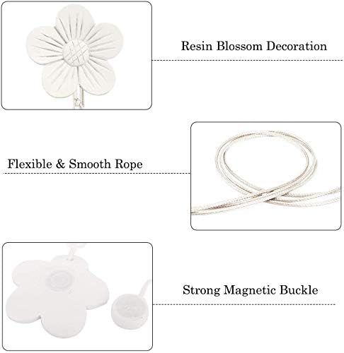 Vintage Magnetic Curtain Tieback - White