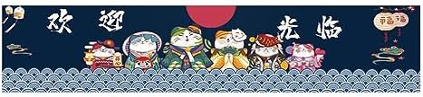 Japanese Sushi Bar Noren Door Curtain 59 Inch x 157 Inch