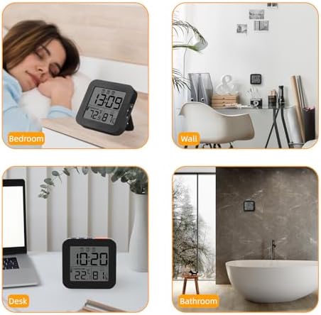 Digital Alarm Clock with 3 Bells and Temperature Display