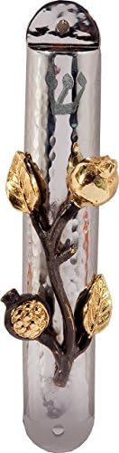 Yair Emanuel Mezuzah Case with Pomegranate Branch