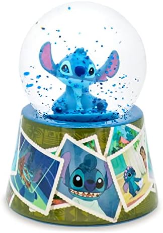 Disney Lilo Stitch Light-Up Snow Globe with Glitter 3 Inches