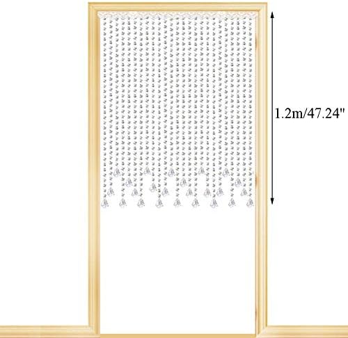 OKUOKA 25 Strands Crystal Beaded Curtain for Doorways