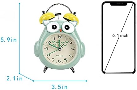 Kids Alarm Clock Cute Owl Design with Night Light