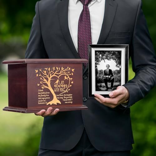 Cremation Urns For Human Ashes - Wooden Urns L-Tree Style