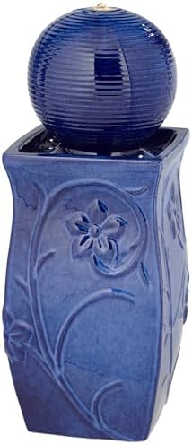 John Timberland Periwinkle Floor Fountain with LED Light