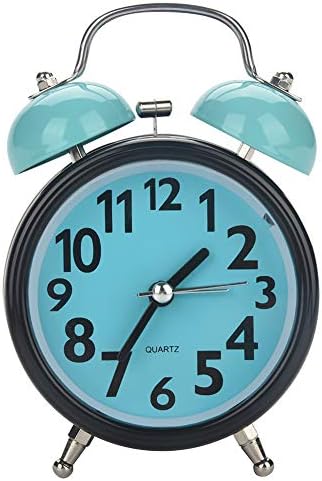 AUNMAS Double Alarm Clock Ultra Quiet Night Light