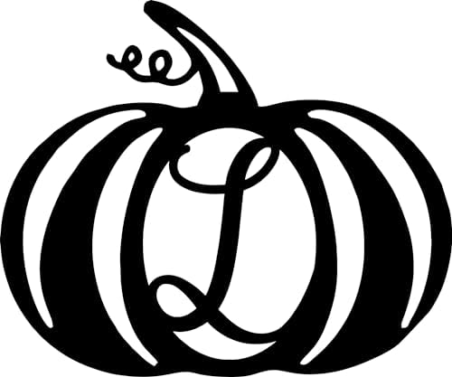 DistinctAndUnique Halloween Pumpkin Monogram Door Hanger - Transparent Red Acrylic