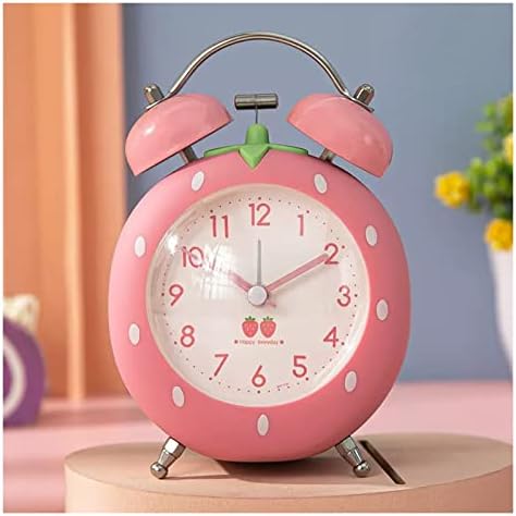 SUNESA Kids Alarm Clock Double Bell Night Light Desk Clock