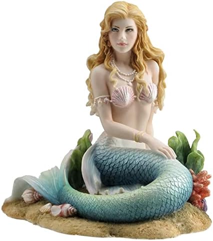 Veronese Design Enchanted Song Mermaid Resin Statue