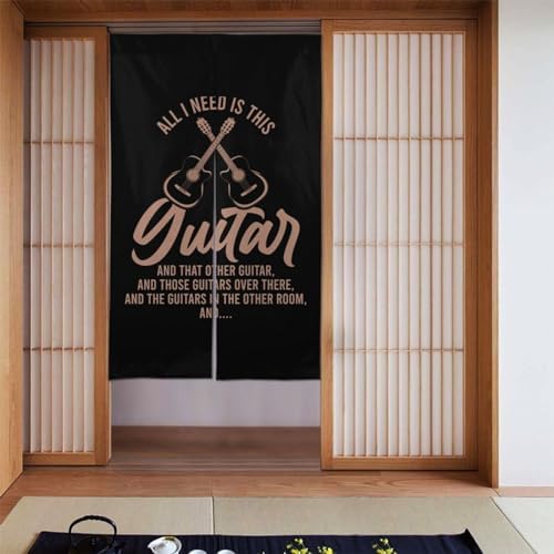 All I Need Is This Guitar And That Other Guitare Blackout Curtains
