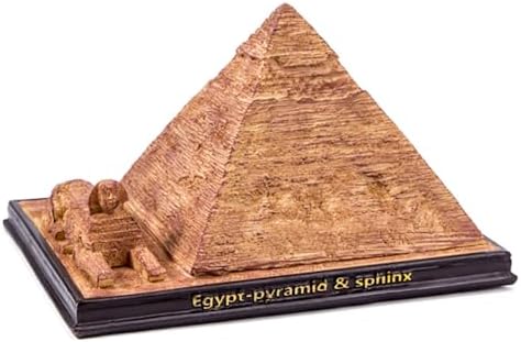Egyptian Pyramid Statue Model Sphinx Sculpture Collectible Figurine